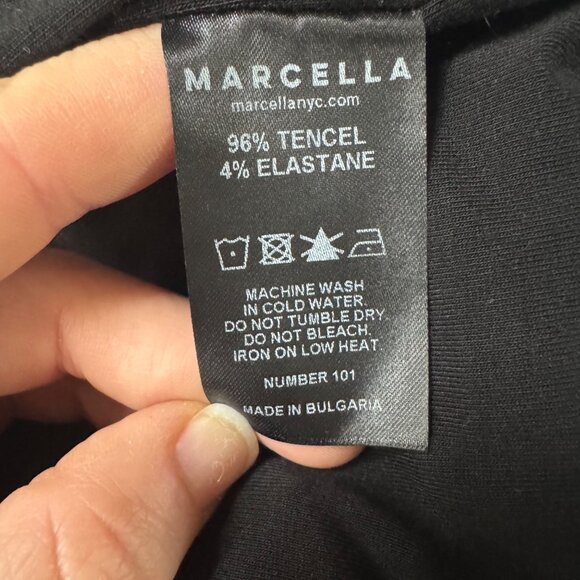 Marcella Maxi Dress Solid Black Sleeveless Twist Back Scoop Neck Pullover Size L - Picture 7 of 11